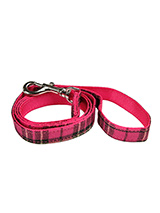 Fuschia Pink Tartan Fabric Lead - Here at Urban Pup our design team understands that everyone likes a coordinated look. So we added a Fuschia Pink Tartan Fabric Lead to match our Fuschia Pink Tartan Harness, Bandana and collar. This lead is lightweight and incredibly strong.