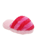 Pink & Fuschia Striped Slipper Plush & Squeaky Dog Toy - There is nothing a dog likes more than chewing shoes and slippers, so rather than chew yours let them chew on this fun toy. Cuddly with colourful textures, with an added squeak to entertain your pet! These soft, cute and cuddly toys are designed for your dog to both snuggle and play with.