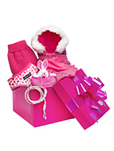 Precious Girl Luxury Gift Box Hamper - A perfectly pink gift for that spoilt little angel, our gift-wrapped luxurious Gift Box Set features a preferred collection of ''Pretty in Pink'' clothing. Presented in a beautiful Fuchsia pink box and finished with with a large pink ribbon this is the perfect gift for a new pup or a birthday girl,...