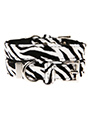Zebra Print Fabric Collar